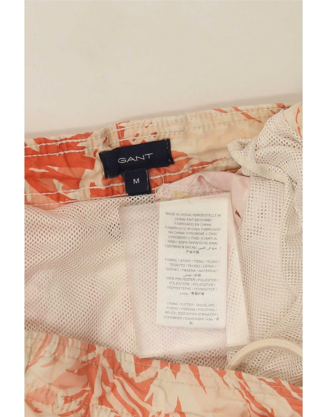 Pantaloncini da bagno da uomo Gant, poliestere tie-dye medio multicolore