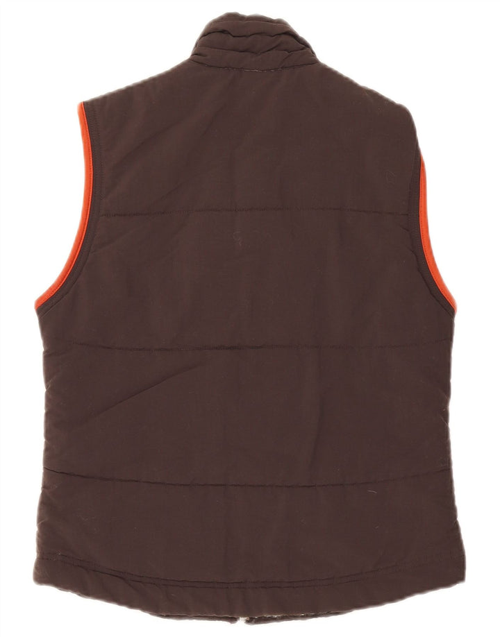 Adidas Womens Padded Gilet UK 10 Small Brown Polyamide