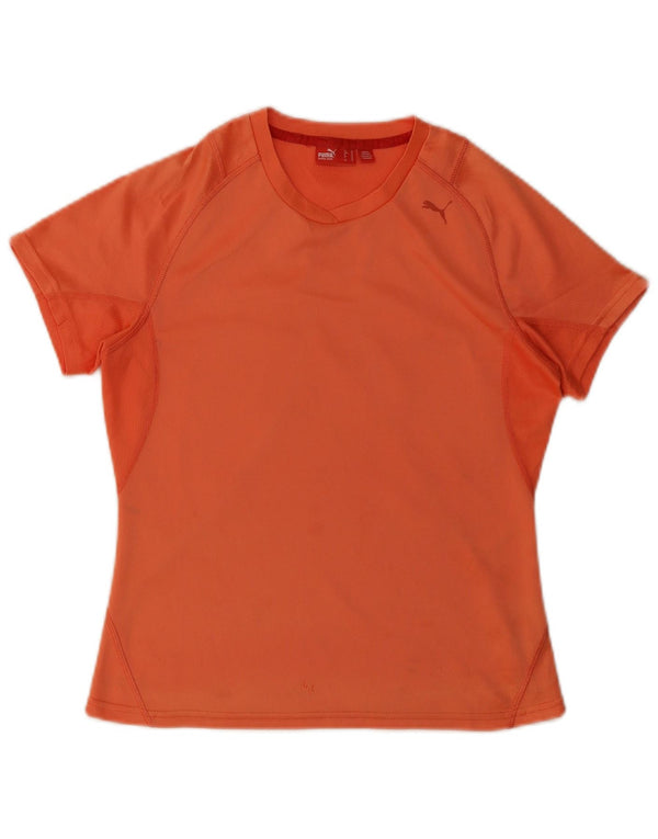 Camiseta feminina Puma Top UK 12 poliéster laranja médio