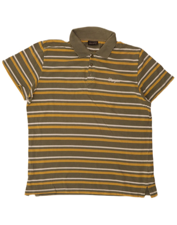 Polo da uomo Wrangler 2XL a righe kaki