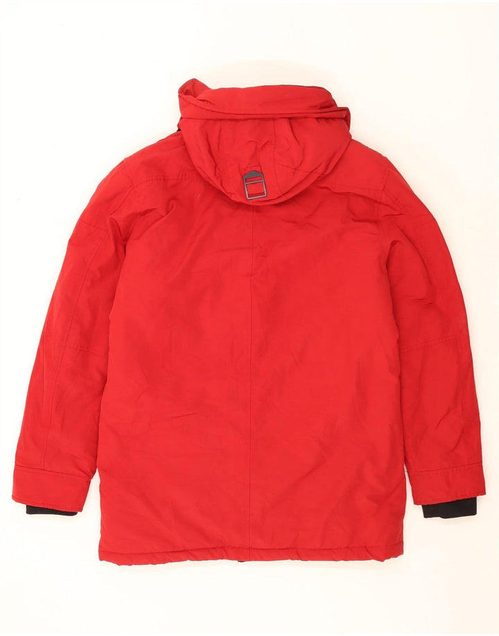Giacca a vento con cappuccio da uomo ZARA UK 40 grande rossa