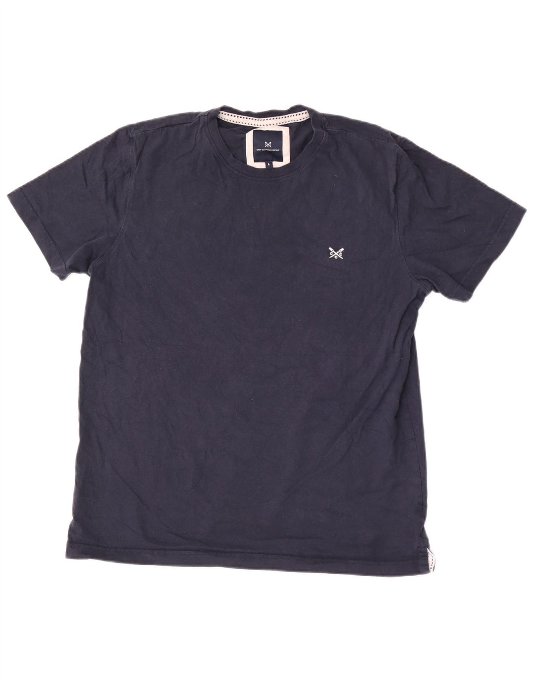 Crew Clothing Womens T-Shirt Top Large Navy Blue