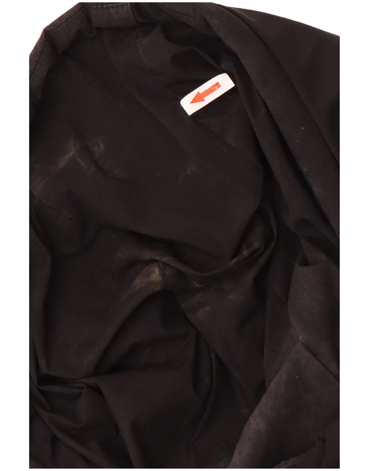 Dkny Dame Hætte Polstret Frakke UK 18 XL Sort Polyester