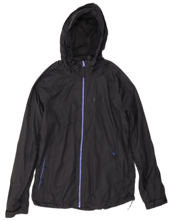Chaqueta impermeable con capucha para mujer Mountain Warehouse UK 40 Medium Black Nylon
