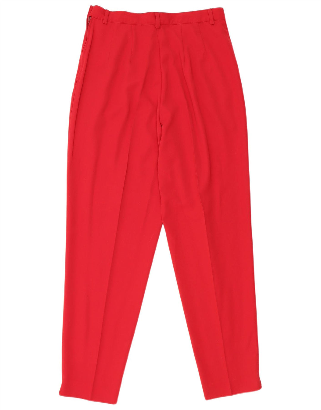 Benetton Dame Pegged Suit Bukser IT 44 Medium W26 L28 Rød Polyester