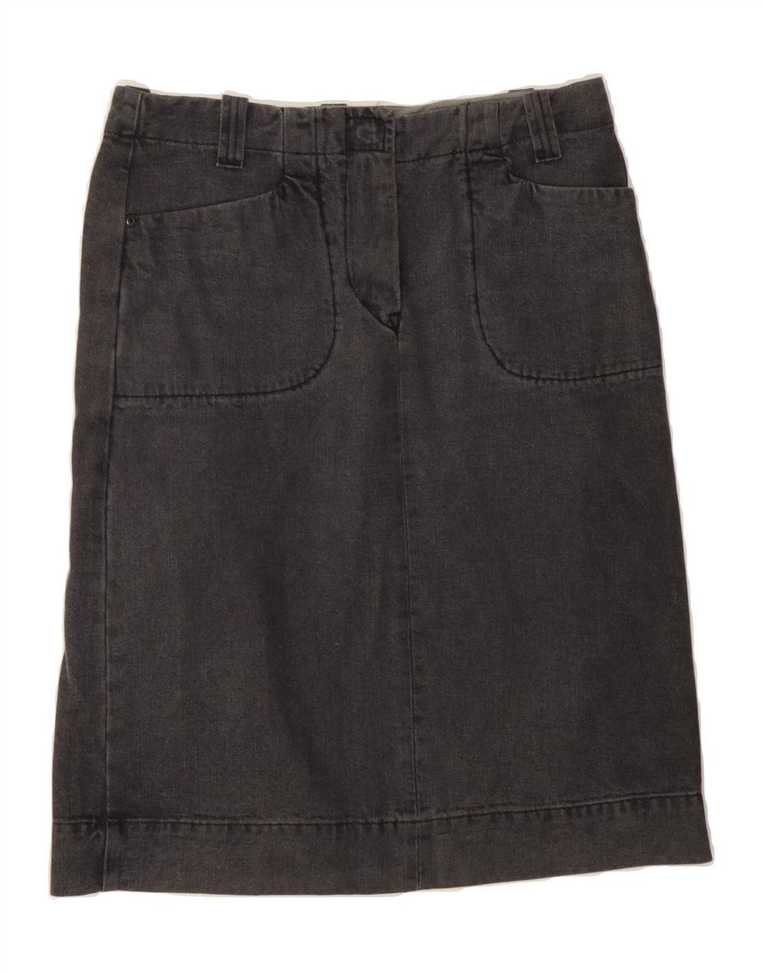 MURPHY & NYE Womens Denim Skirt W29 Medium Black Cotton Vintage Murphy & Nye and Second-Hand Murphy & Nye from Messina Hembry 