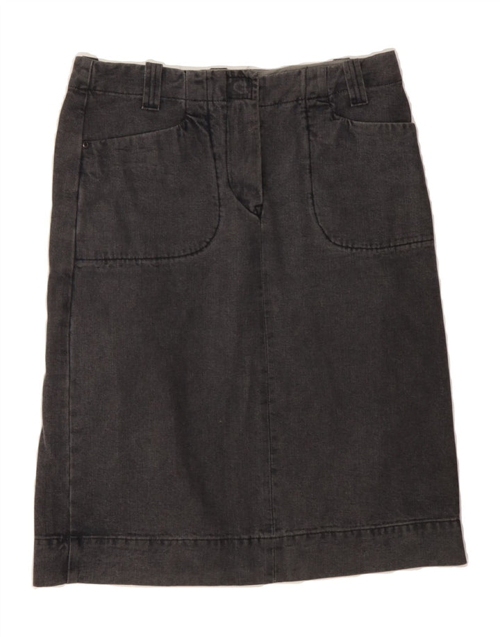 MURPHY & NYE Womens Denim Skirt W29 Medium Black Cotton Vintage Murphy & Nye and Second-Hand Murphy & Nye from Messina Hembry 