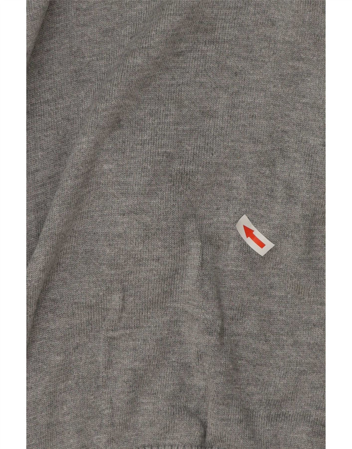 G-Star Herren-Pullover mit V-Ausschnitt, Größe S, graue Baumwolle