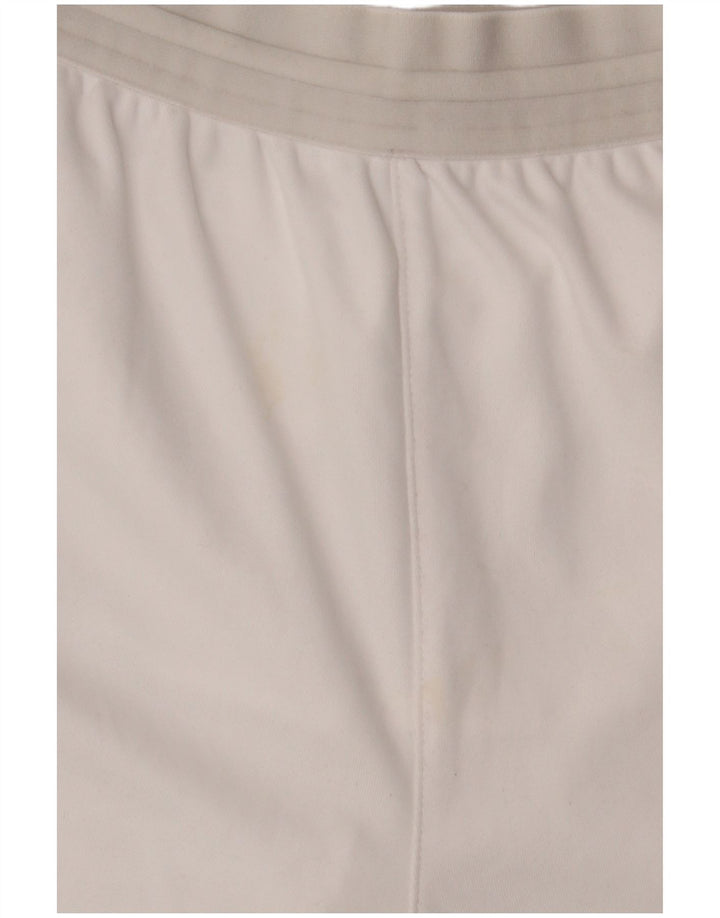 PUMA Pantalones cortos deportivos para hombre poliéster blanco mediano