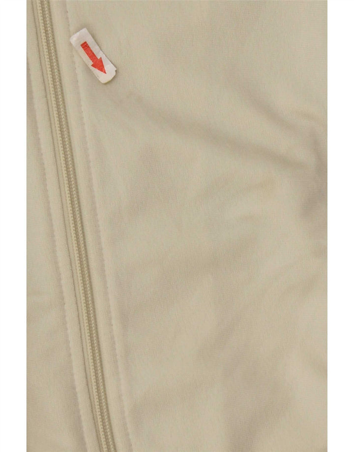Asics Mens Tracksuit Top Jacket Medium Beige Colourblock Polyester