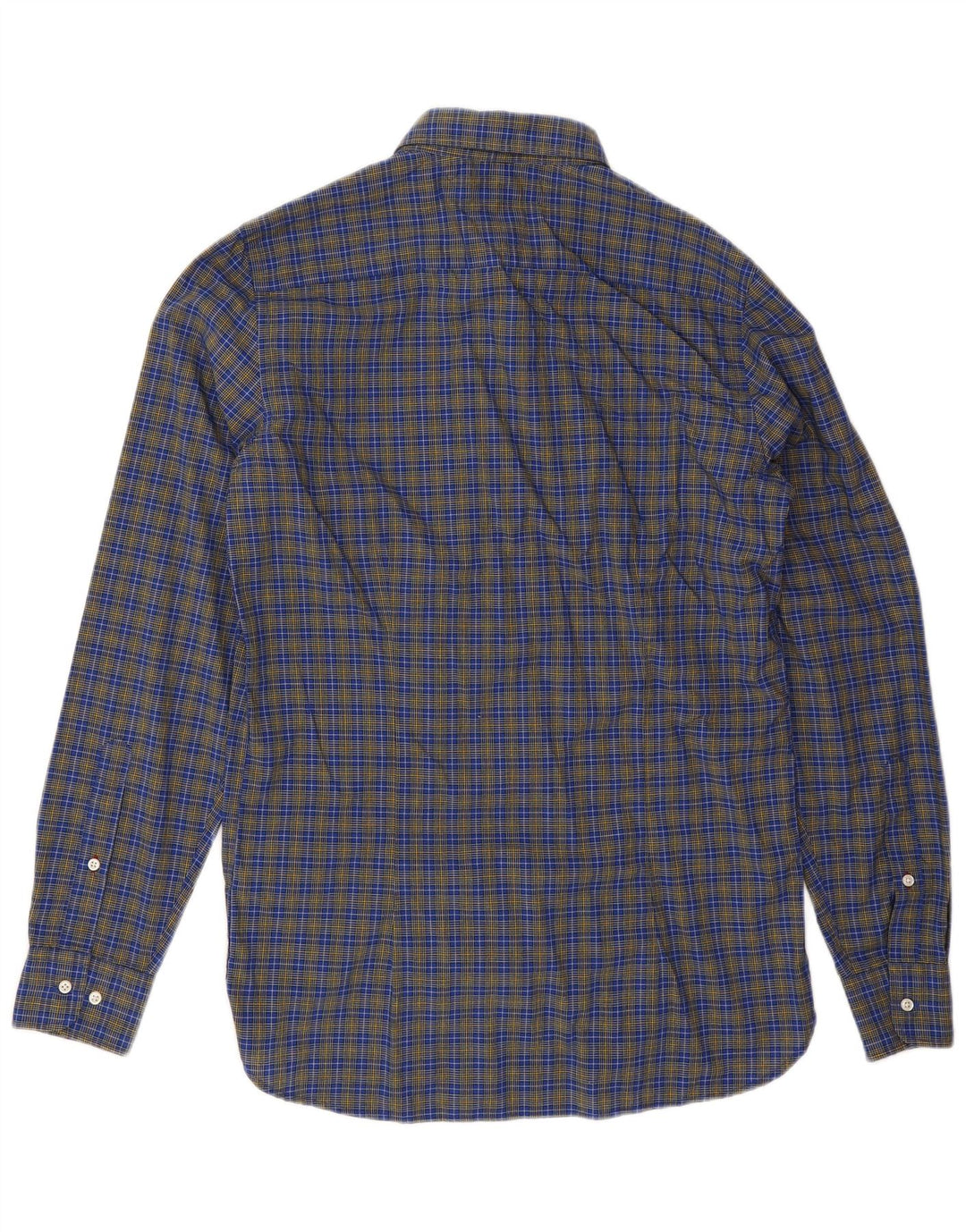 Camicia slim fit da uomo Tommy Hilfiger in cotone a quadri blu medio