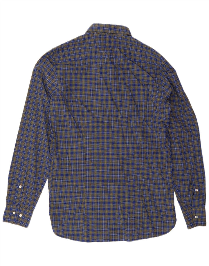 Camicia slim fit da uomo Tommy Hilfiger in cotone a quadri blu medio