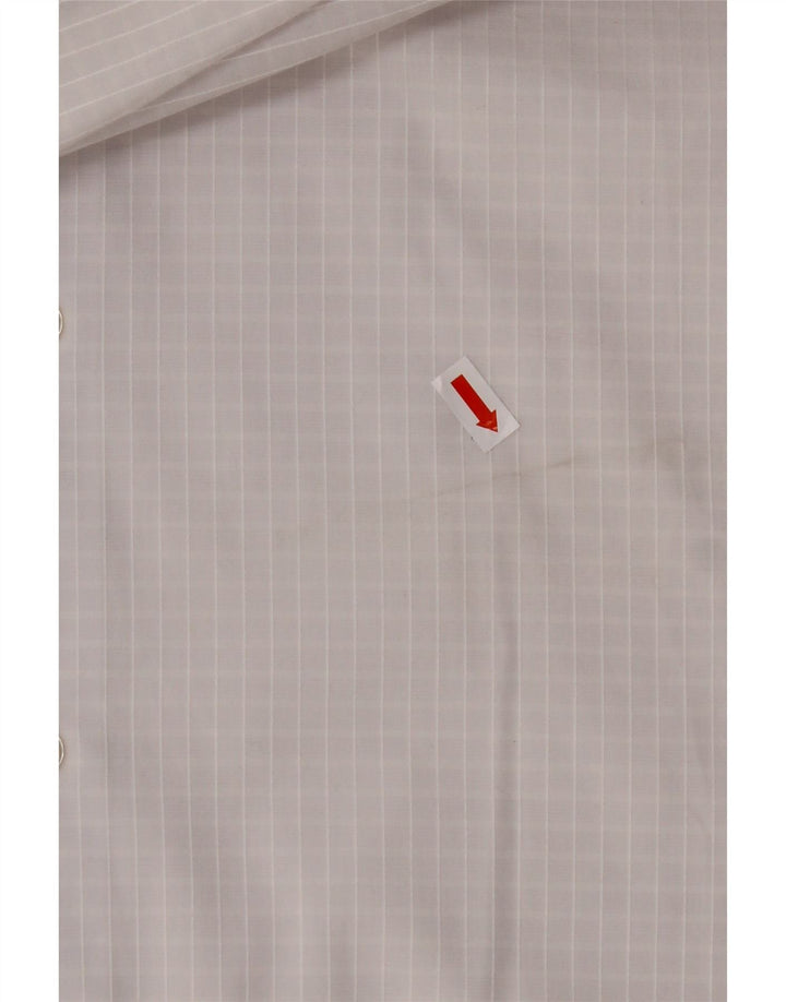 HUGO BOSS Mens Regular Fit Shirt Size 40 15 3/4 Medium White Gingham