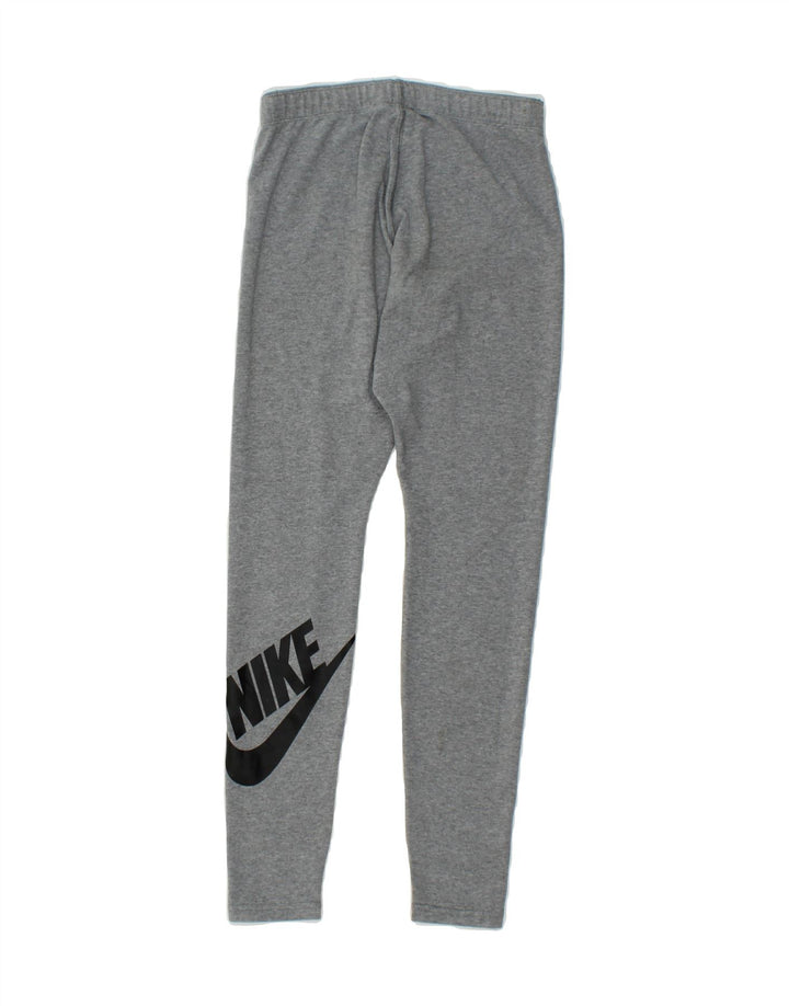 NIKE Womens Graphic Leggings UK 10 Small  Grey Cotton Vintage Nike and Second-Hand Nike from Messina Hembry 