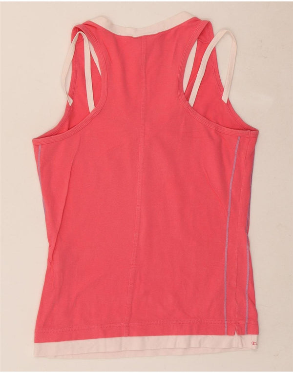 Champion Womens Performance Graphic Débardeur UK 14 Large Rose Colorblock