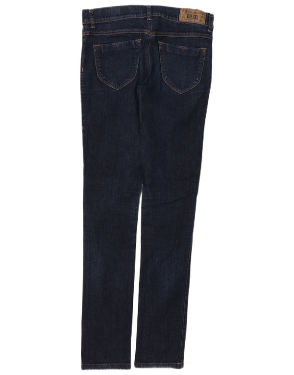 Jeans Jeggings Super Slim a vita bassa da donna Diesel Livier W28 L31 Blu Navy