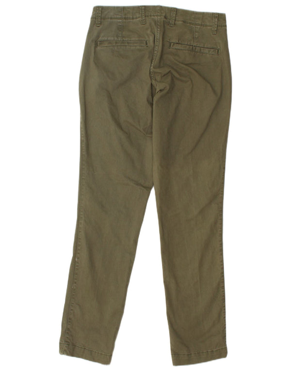 Calça Chino Slim Masculina Gap W29 L30 Algodão Cáqui