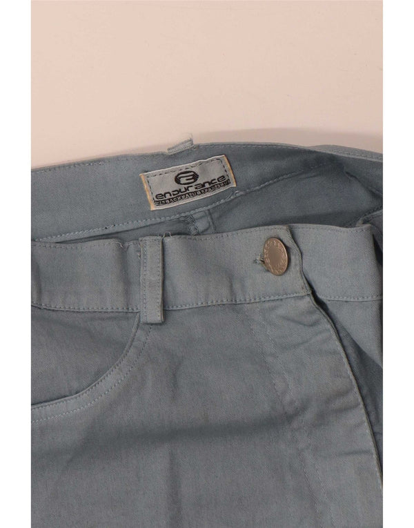 Endurance Mädchen-Hotpants mit hoher Taille, 9–10 Jahre, W24, Blau