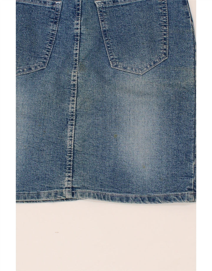 VINTAGE Womens Denim Skirt W29 Medium Blue Cotton Vintage Vintage and Second-Hand Vintage from Messina Hembry 