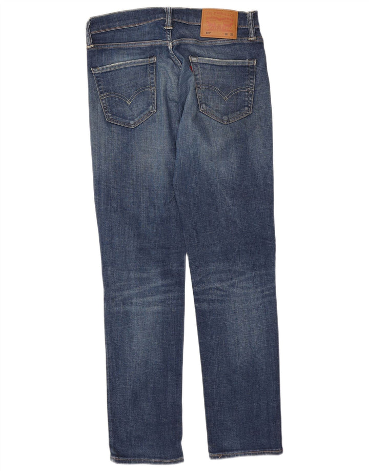 LEVI'S Mens 511 Slim Jeans W30 L32 Blue Cotton