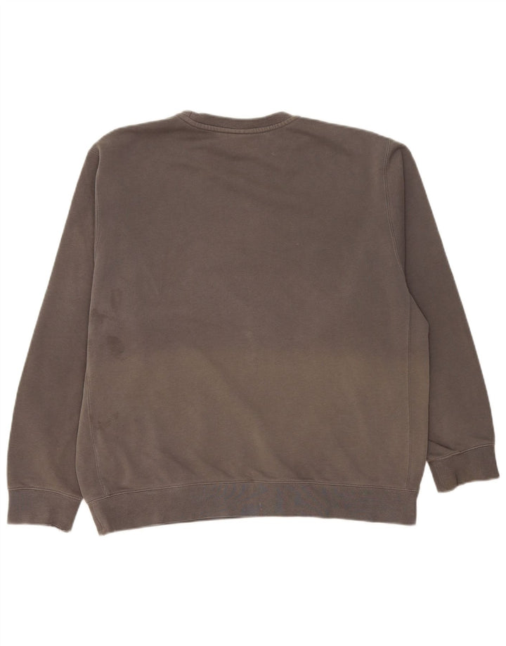 Felpa Nike Uomo Maglione Large Grigio Cotone