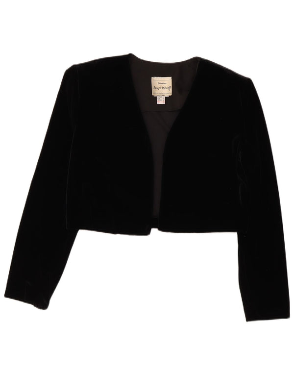 Joseph Ribkoff Veste boléro en velours pour femme UK 12 Medium Noir