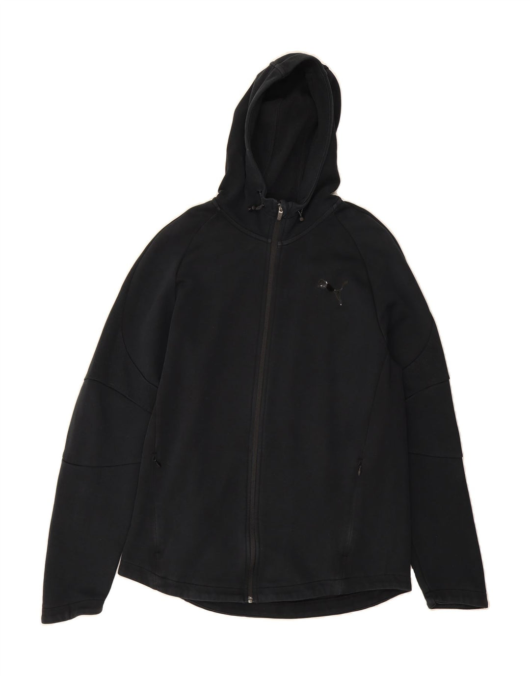 PUMA Mens Zip Hoodie Sweater XL Black Cotton Vintage Puma and Second-Hand Puma from Messina Hembry 