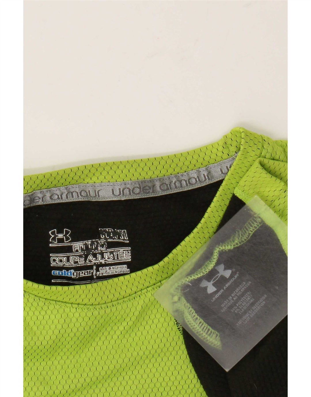 Maglia Under Armour da donna Cold Gear manica lunga UK 12 poliestere verde medio