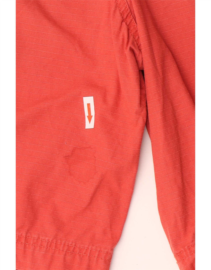 Izod Mens Cargo Shorts W33 Large Red Cotton