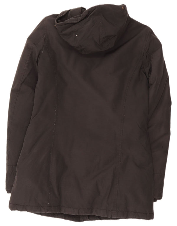 Woolrich Damen Kapuzenparkajacke UK 6 XS Schwarz