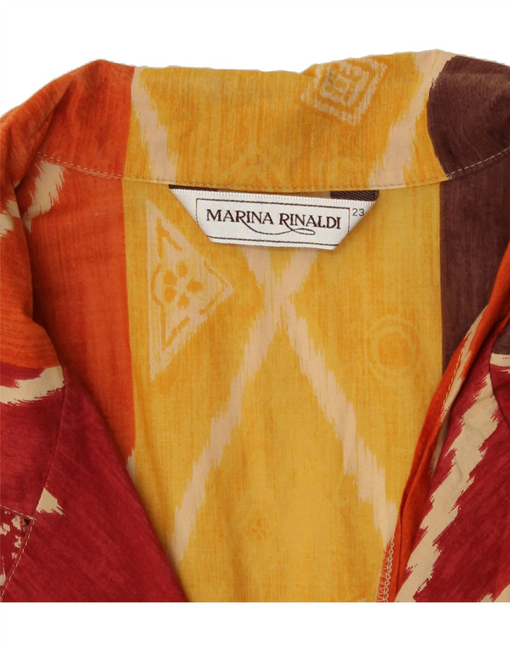 MARINA RINALDI Womens Longline Shirt Blouse Size 23 Medium Multicoloured Vintage Marina Rinaldi and Second-Hand Marina Rinaldi from Messina Hembry 
