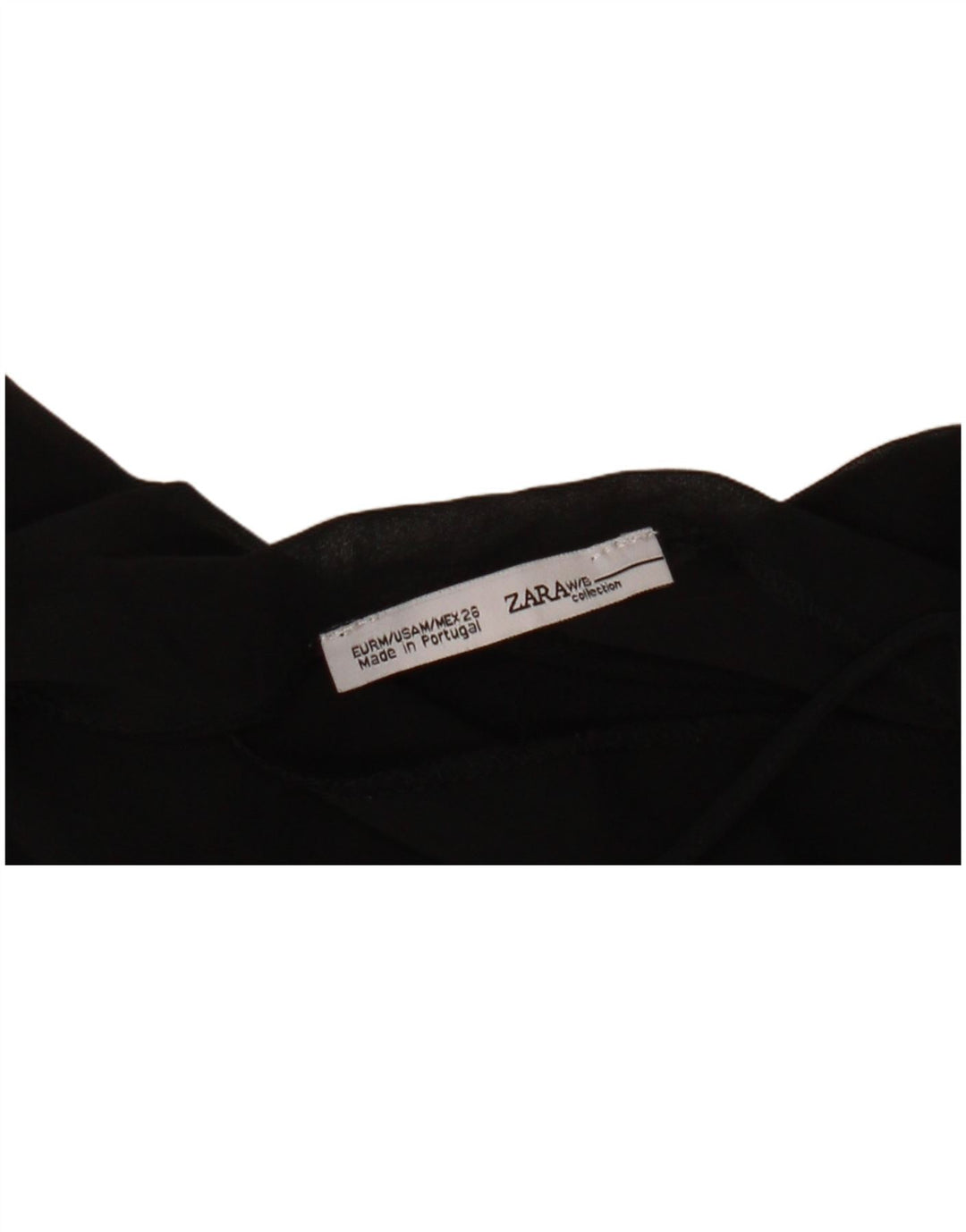 Zara Womens Halter Top UK 12 Medium Black
