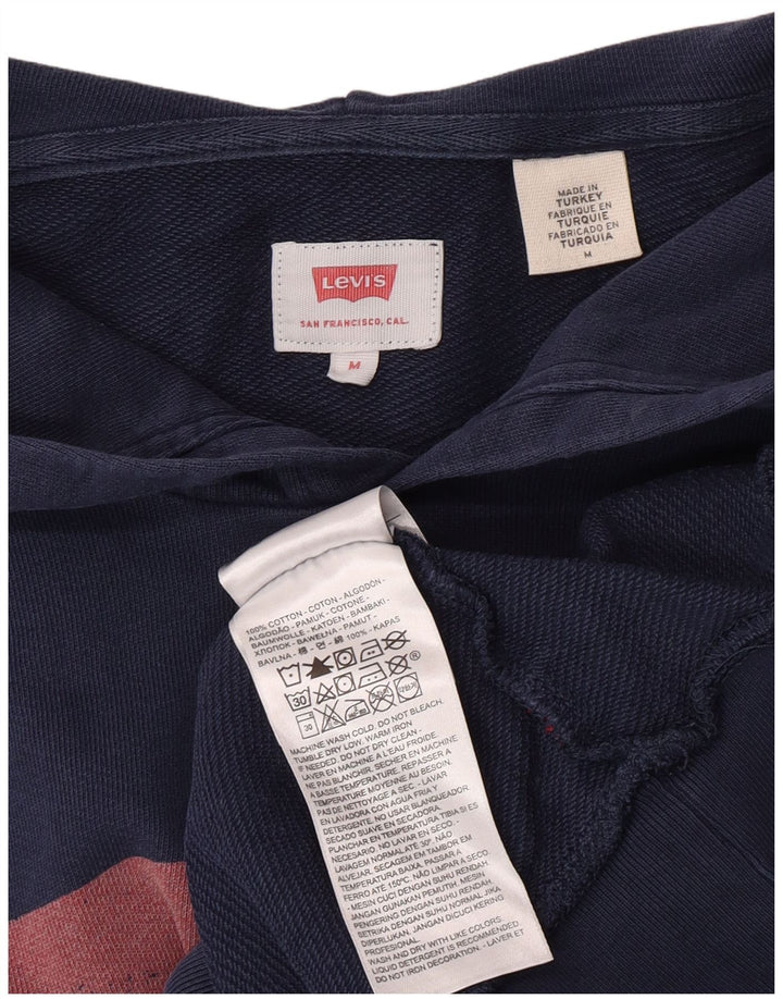 Levi's Herren-Kapuzenpullover mit Grafik, mittelmarineblau, Baumwolle