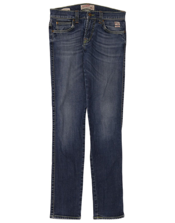Roy Rogers Womens Slim Jeans W30 L34 Blue Cotton