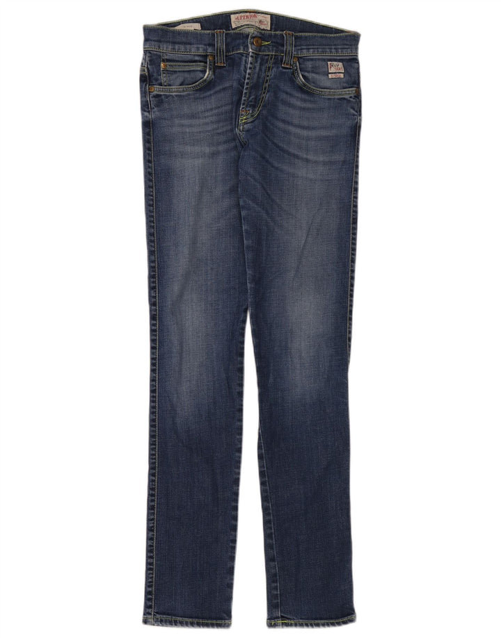 Roy Rogers Womens Slim Jeans W30 L34 Blue Cotton