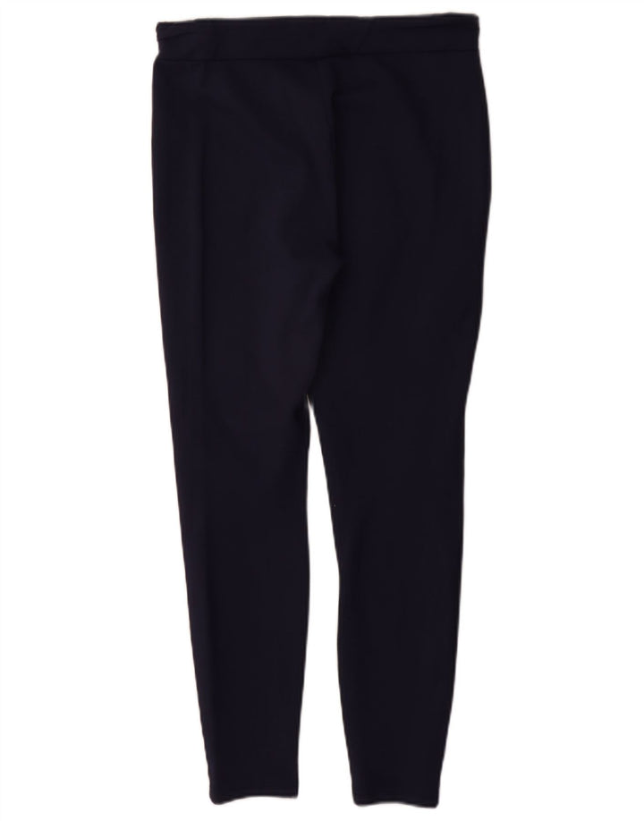FAT FACE Womens Leggings UK 10 Small  Navy Blue Viscose