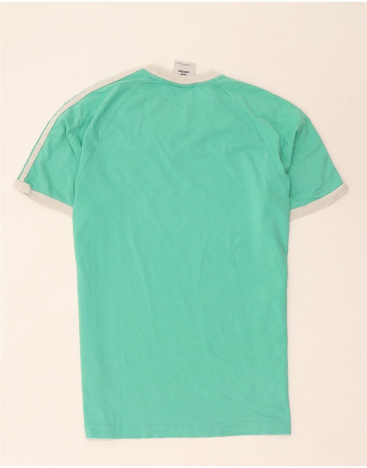 Adidas Herren T-Shirt Top mittelgrüne Baumwolle