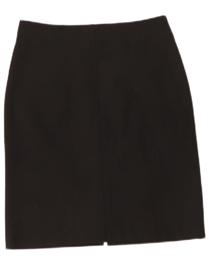 Trussardi Womens Pencil Skirt IT 40 Small W28  Black Polyester