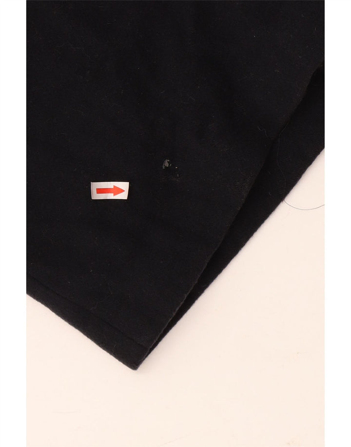 Marks & Spencer Γυναικείο παλτό με διπλό στήθος UK 10 Small Black Wool