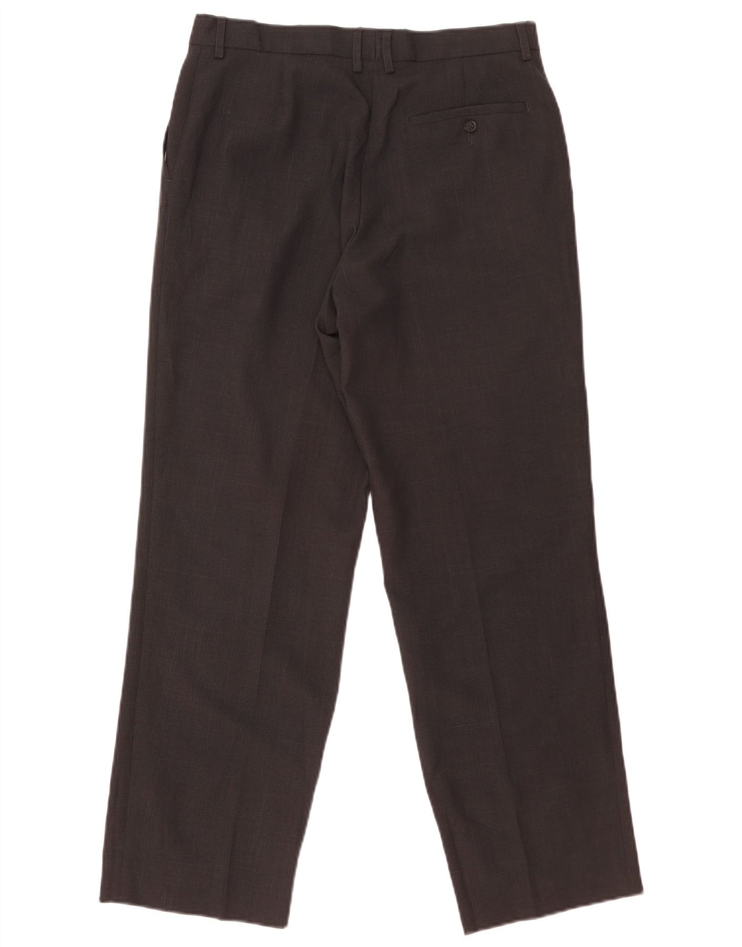 Marks & Spencer Mens Straight Suit Trousers W34 L31 Black