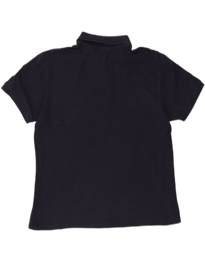 FILA Mens Polo Shirt Medium Navy Blue Cotton Vintage Fila and Second-Hand Fila from Messina Hembry 