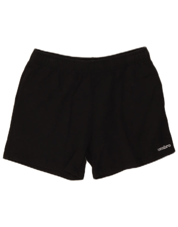 Umbro Mens Sport Shorts Medium Black Cotton