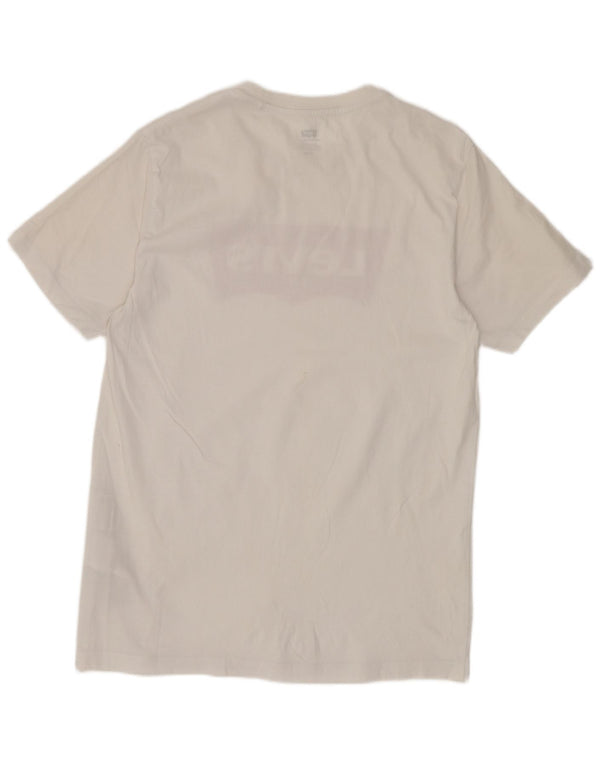 Levi's Mens Graphic T-Shirt Top Medium White Cotton