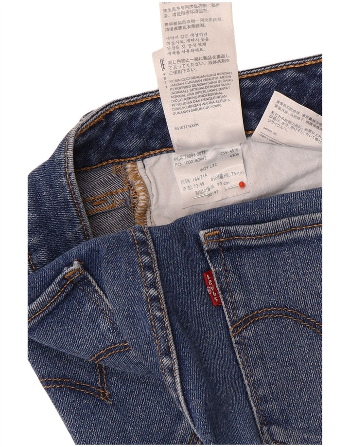 Levi's Dame 712 Slim Jeans W29 L32 Blå Bomuld
