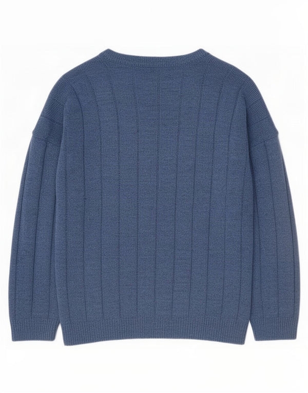 Marks & Spencer Mens St. Michael Cardigan Sweater XL Navy Blue Acrylic