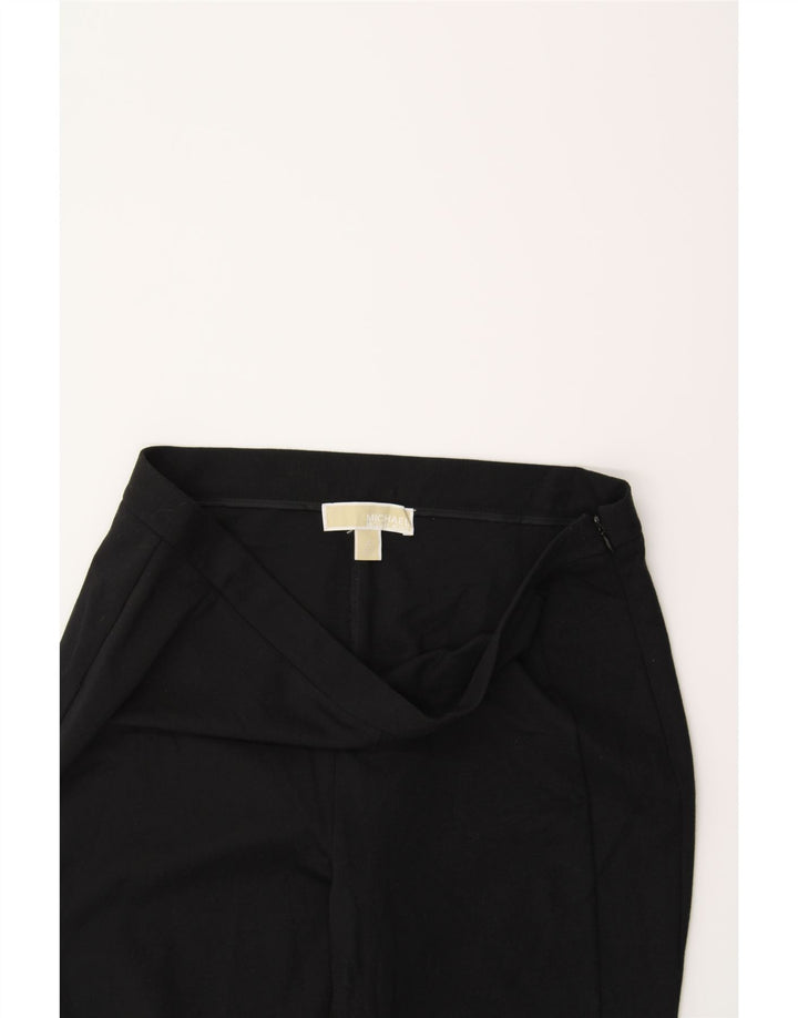 MICHAEL KORS Womens Slim Casual Trousers US 10 Large  Black Vintage Michael Kors and Second-Hand Michael Kors from Messina Hembry 