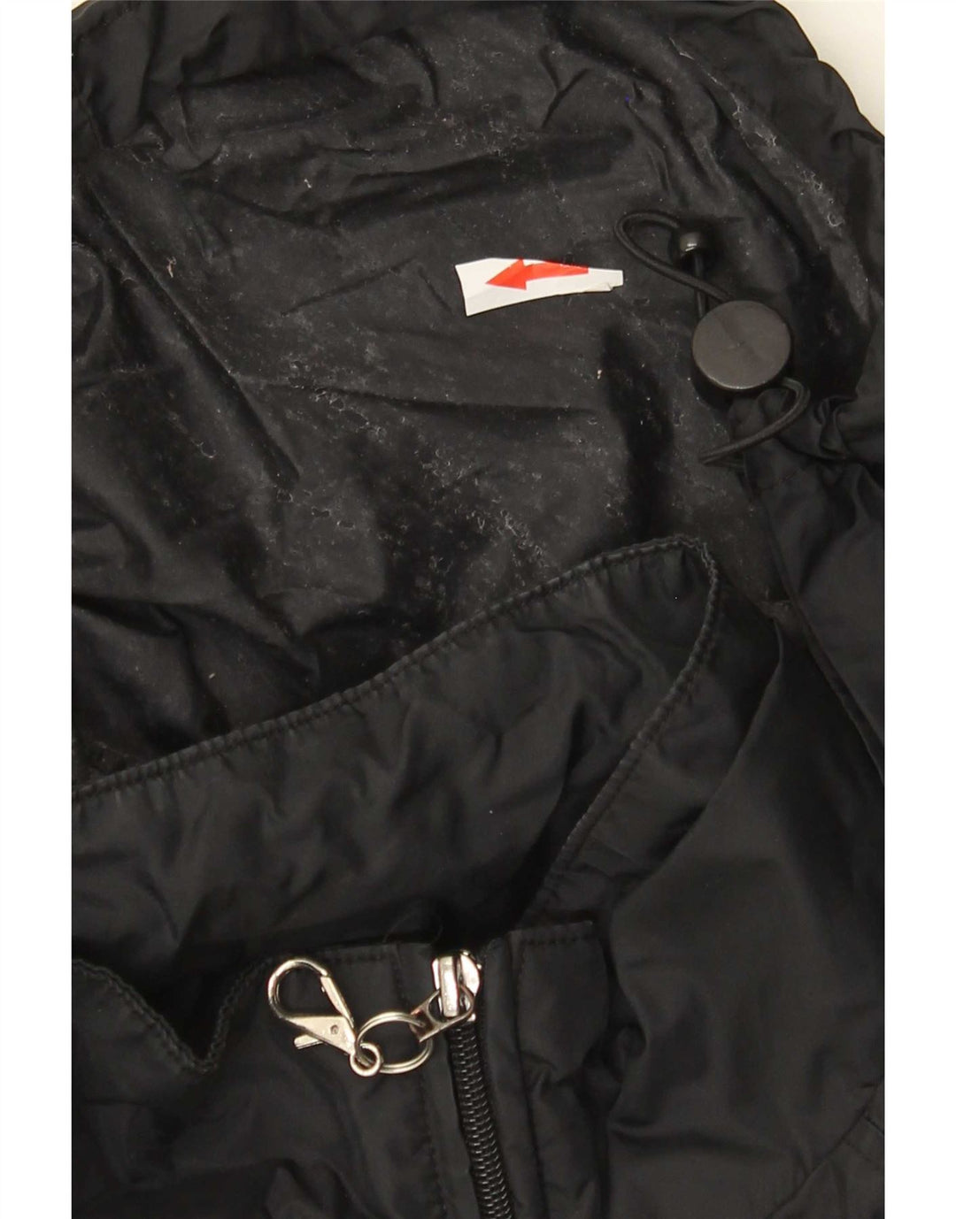 Champion Mens Hooded Rain Jacket UK 36 Small Black Polyamide