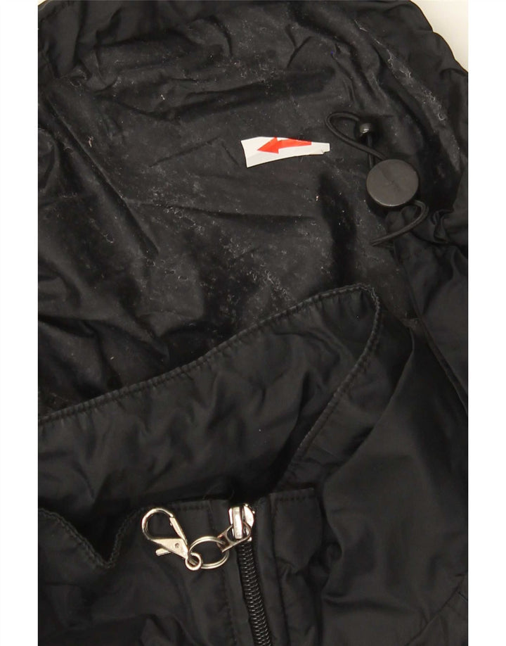 Champion Mens Hooded Rain Jacket UK 36 Small Black Polyamide