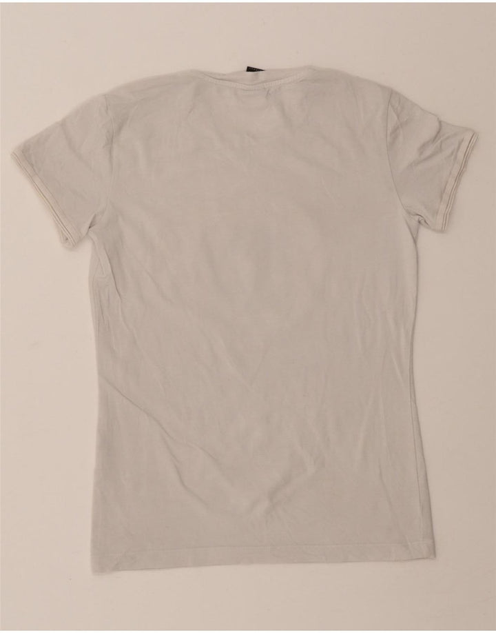 COLMAR Womens Graphic T-Shirt Top UK 10 Small White Vintage Colmar and Second-Hand Colmar from Messina Hembry 