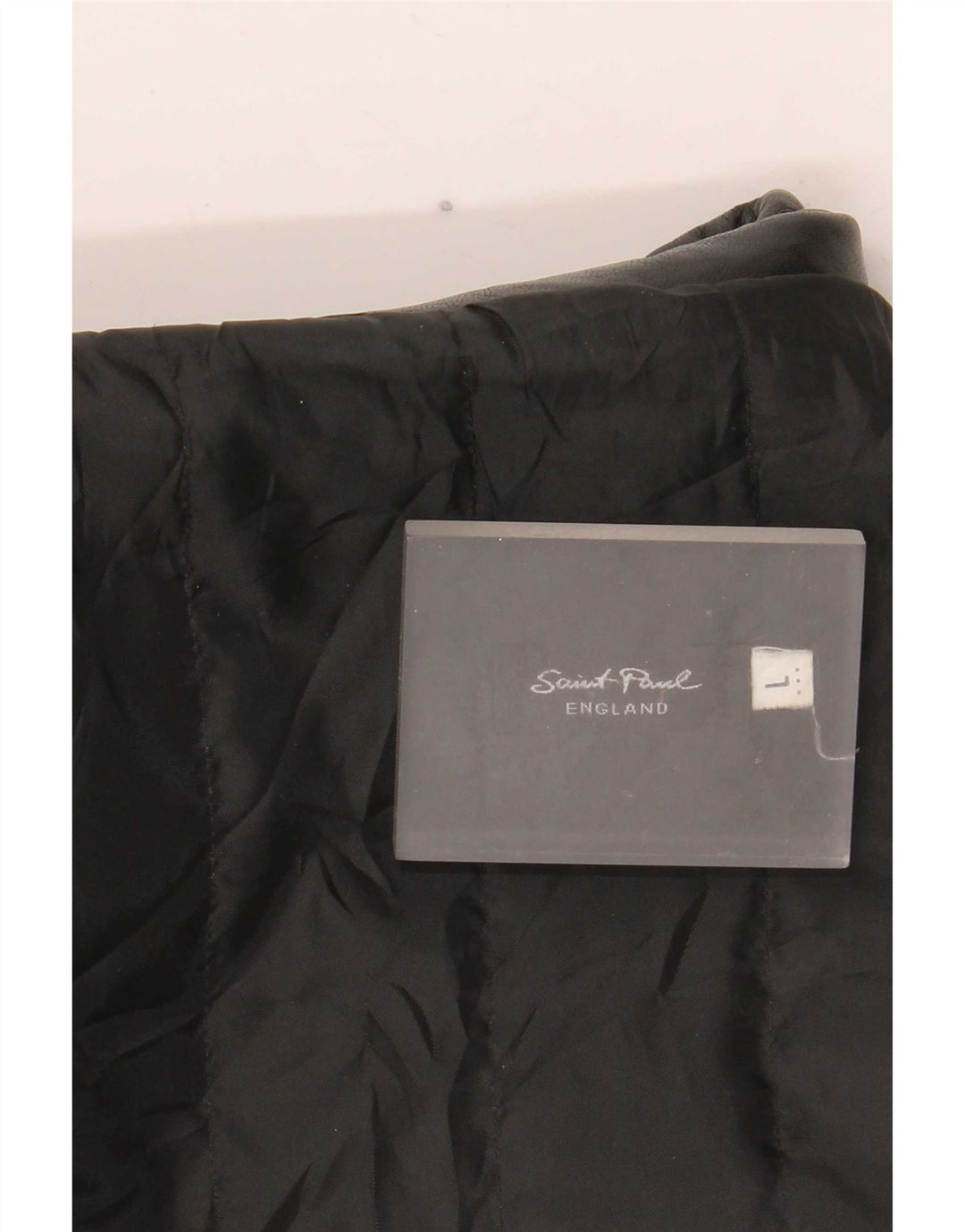 Giacca in pelle vintage da uomo vestibilità regolare UK 40 grande nera